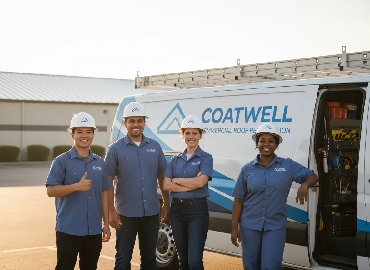 Commercial roof coating company in Martensdale, IA