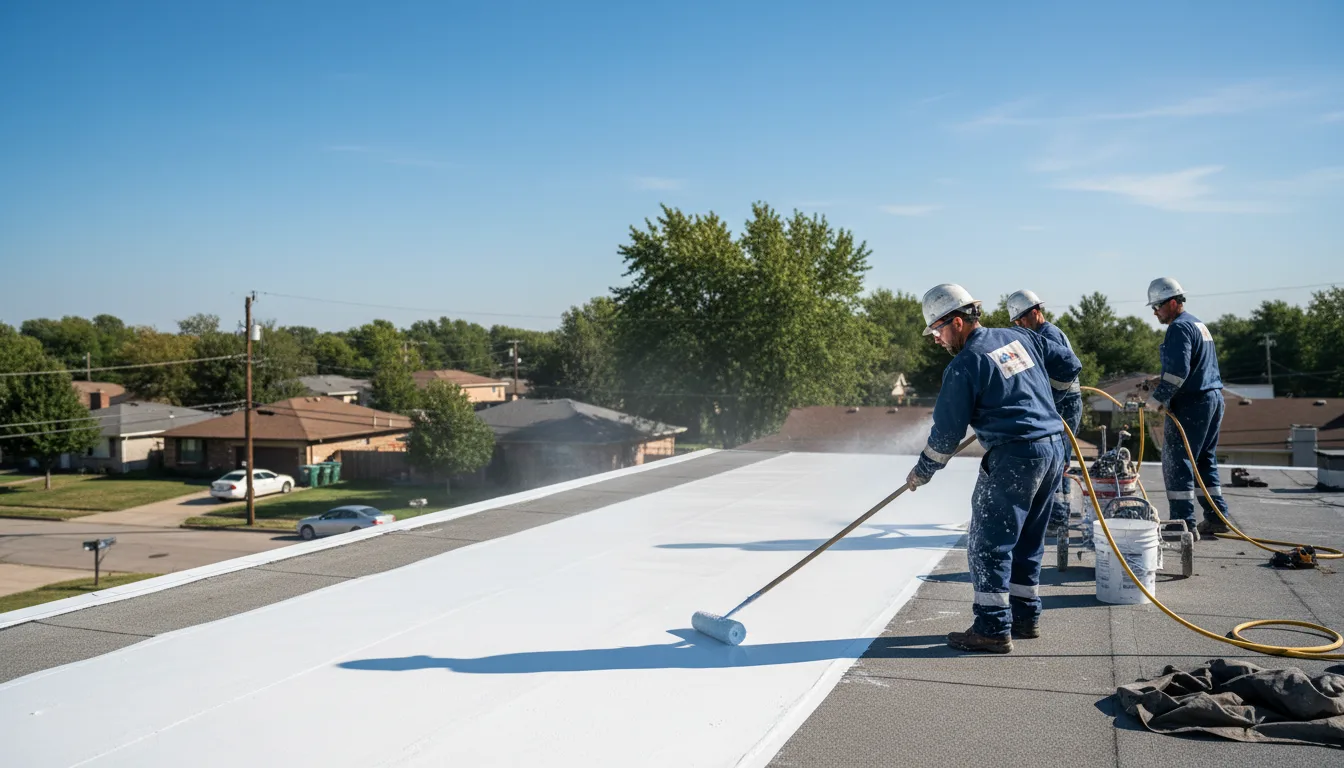 Commercial roof coating in Martensdale, IA near me